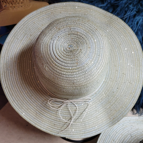 NWT women adjustable embellished Cappelli sunhat perfect for the b - Picture 2 of 7